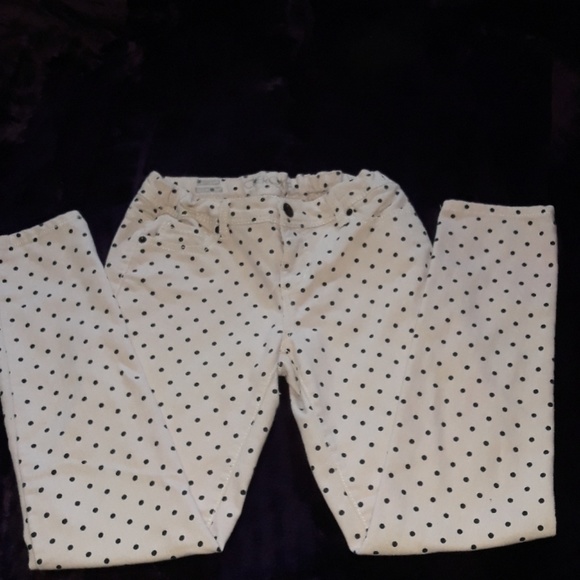 Cherokee Other - Cherokee white polka dot skinny jeans for juniors